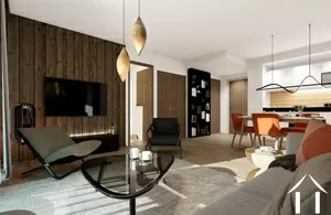 Geweldig appartement met 2 slaapkamers+cabine op de bovenste verdieping van een nieuwe residentie in Chamonix-Mont-Blanc Ref # C4915 - B402 
